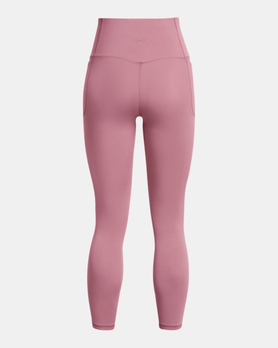 Women's UA Meridian Ultra High Rise Ankle Leggings in Pink image number 5